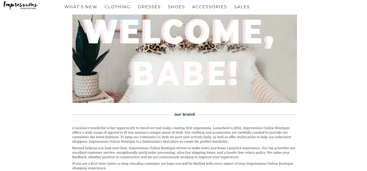 About us section - loyal customer