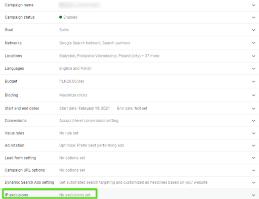 ads ip exclusions 