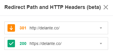 Ahrefs - Chrome Extensions for SEO - screenshot of tool showing redirections on site