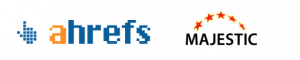 Ahrefs i Majestic logo