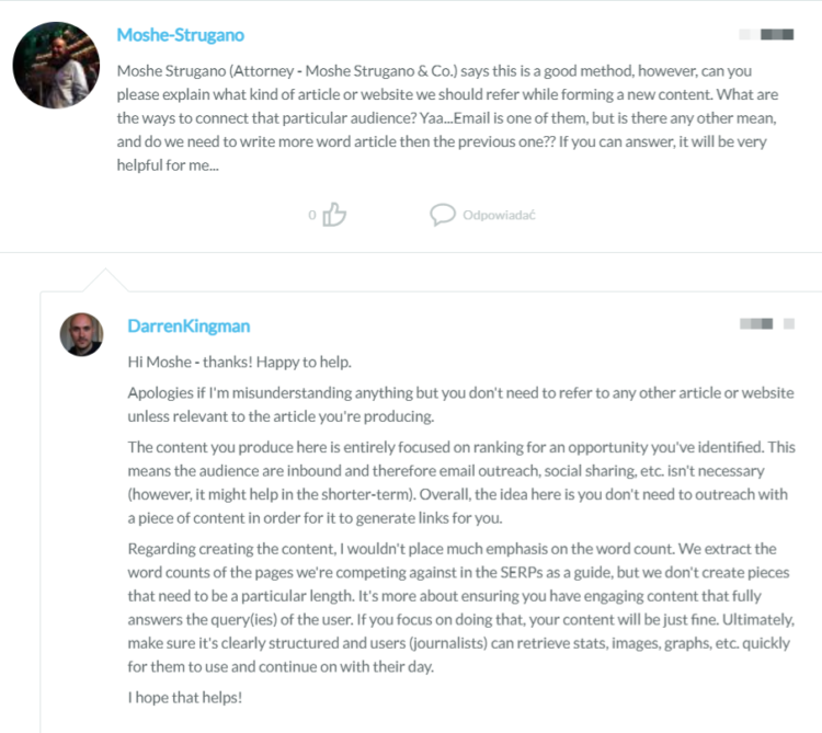 blog comments example
