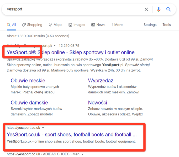 seo branding search results