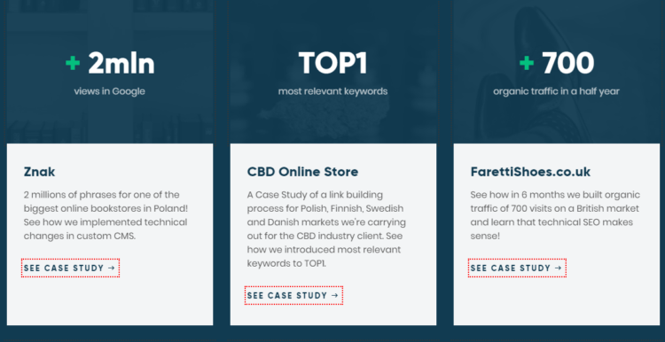 comparing seo offers creadibility
