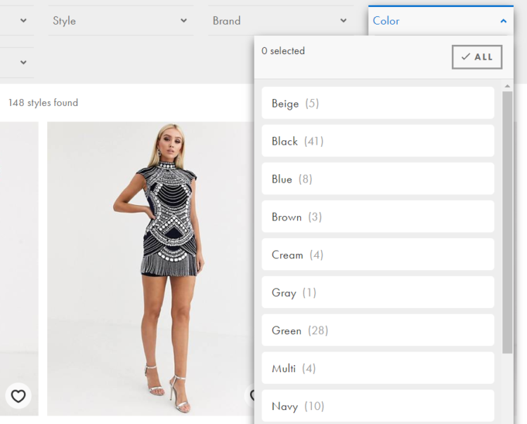 Categories e-commerce