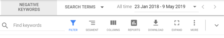 Google Analytics - Columns