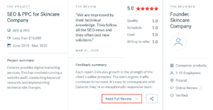 communication with customers delante