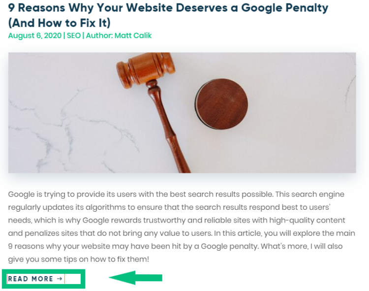 Read more button
