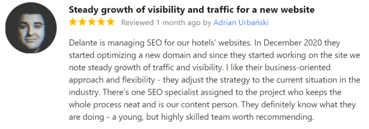 Delante's review