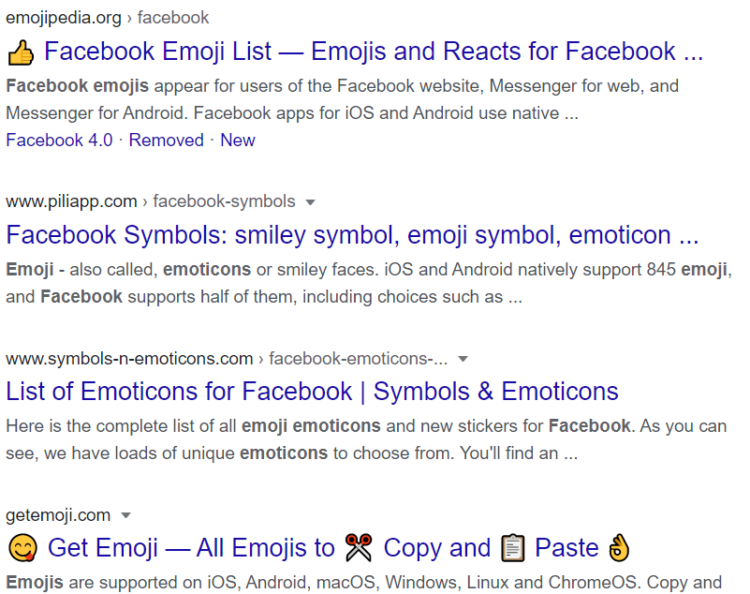 emojis and seo