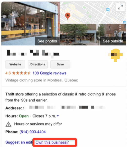 google my business ownership claim instruction