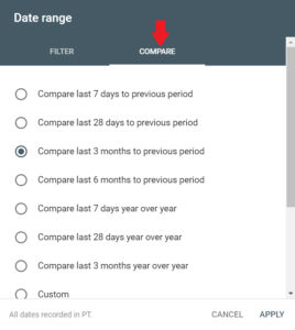 drop in rankings on google google search console options
