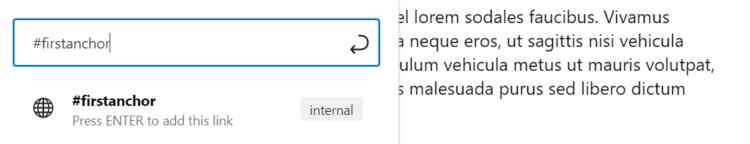 how to post on wordpress site anchor
