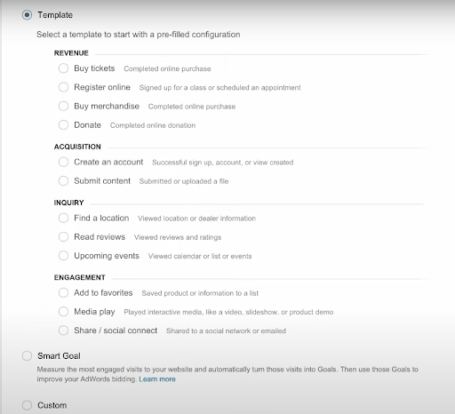 how to set up goals in google analytics step 4