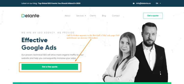 help increase your SEO conversion rate with a good CTA