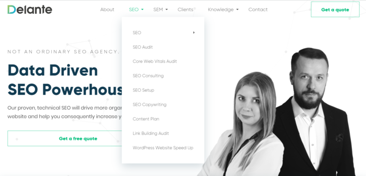internal link structure seo menu 