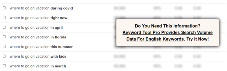 company blog content ideas with keywordtool.io