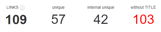 SEO META chrome extenstion - links