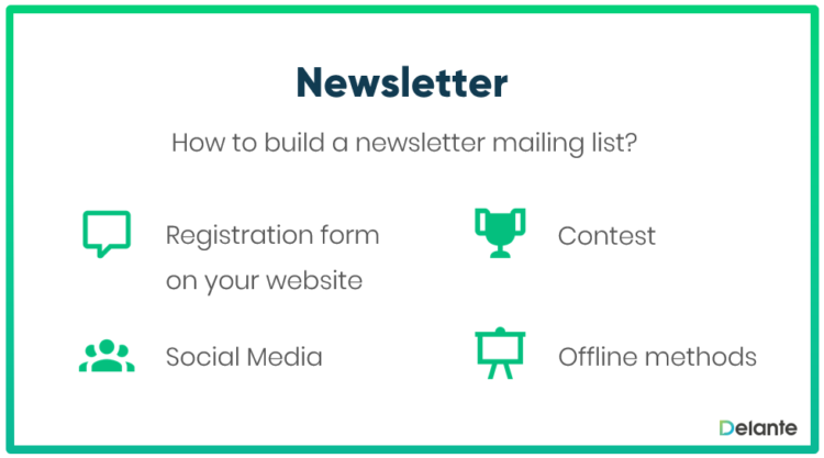 Newsletter mailing list