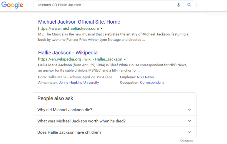"OR" attribute google life hacks