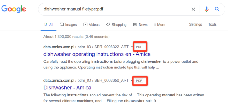 pdf and seo example of pdf search querie