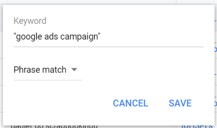 Phrase match
