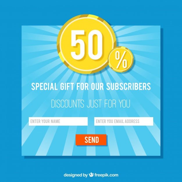 exemple of special offer pop-up