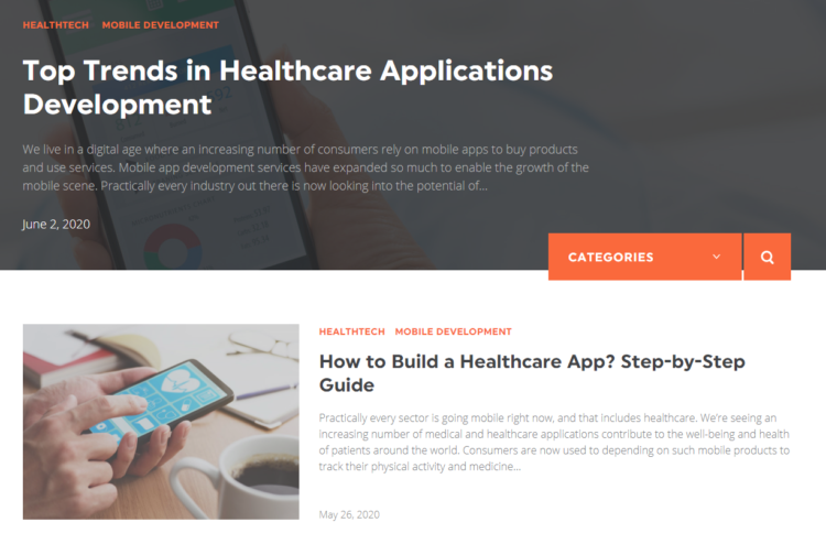 SEO for Software house - blog