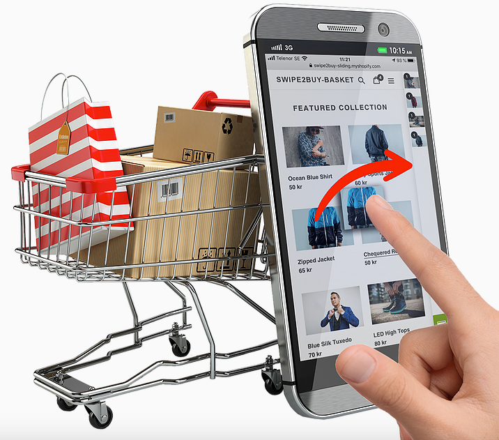 swipe to buy PrestaShop application