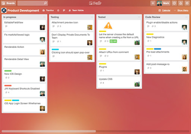 Trello Managing SEO projects