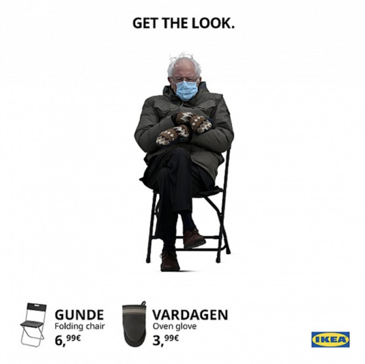real time marketing ikea berni sanders example