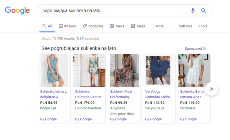 Adding negative keywords