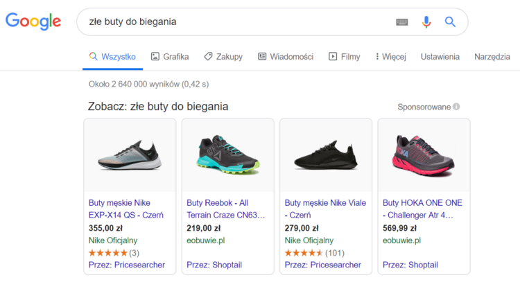 Bad search results