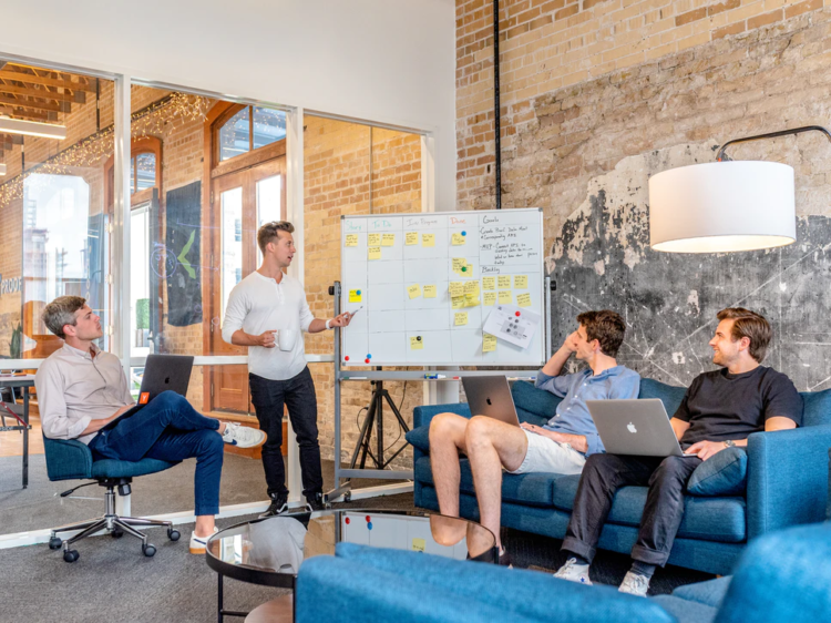 SEO audit team making a strategy