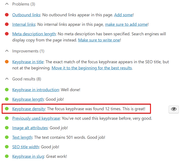 seo copywriting yoast plug in