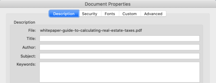 seo for pdf files meta title and description