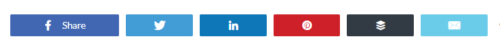 social media buttons for sharing