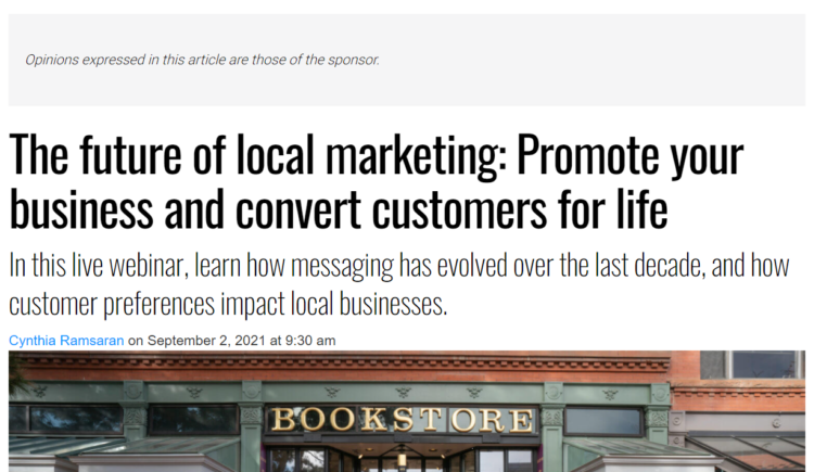 creating converting sponsored article