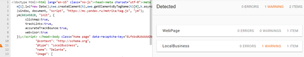 structured data in schema