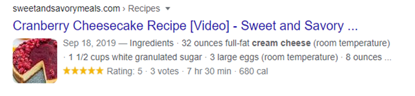 structured data and technical seo example