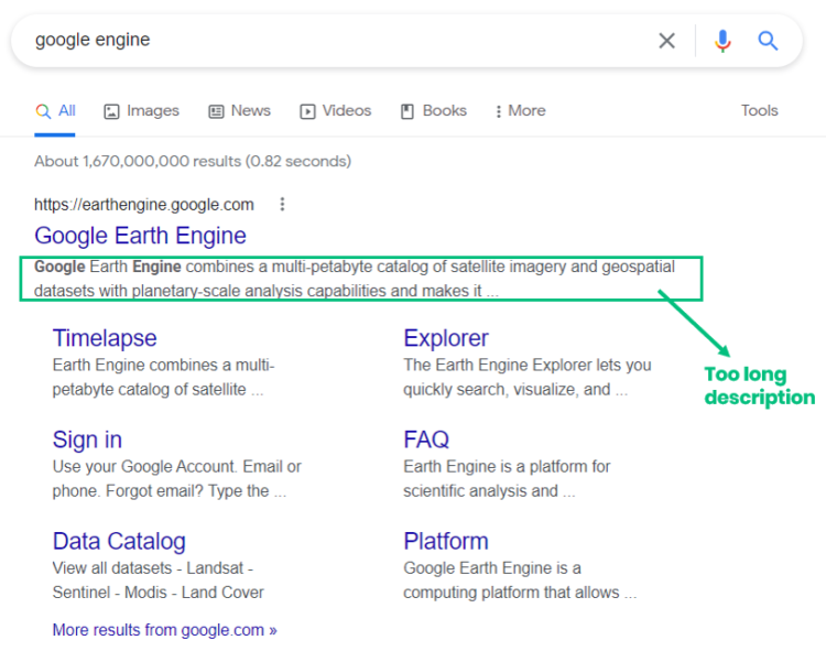 mistakes when building online store - too long description