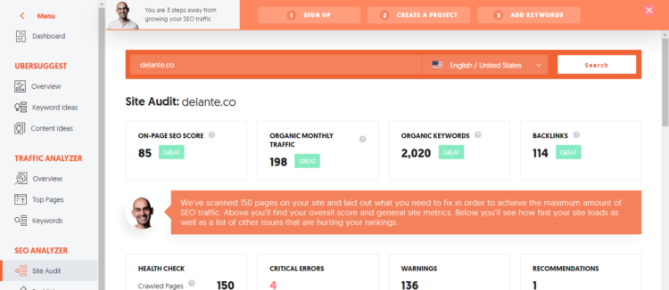 top tools for SEO - The Analyzer