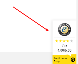 Certyfikat Trusted Shop