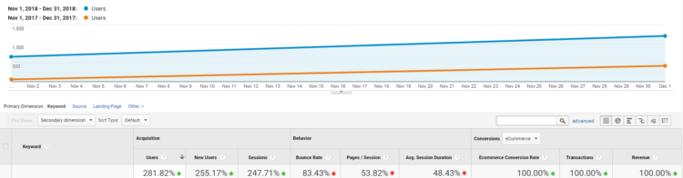 SEO results Netcube