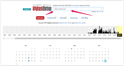 checking domain history