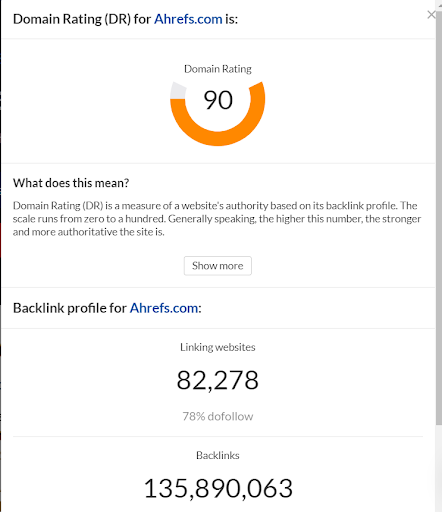 domain authority or page authority ahrefs tool